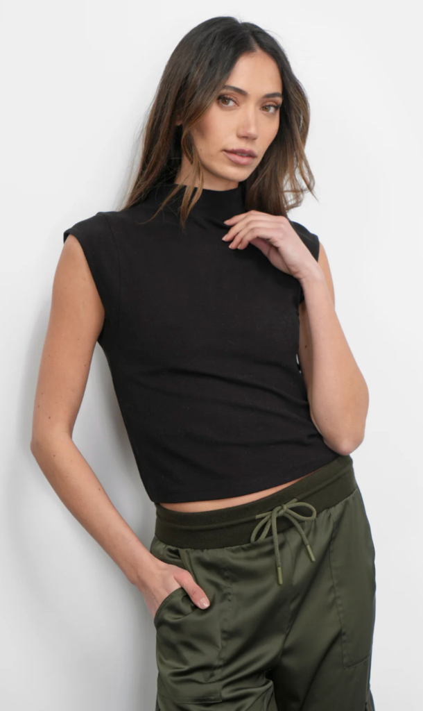 PALOMA FUNNEL NECK KNIT TOP