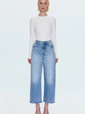 PISTOLA KYRA HIGH RISE BOWED ANKLE JEAN