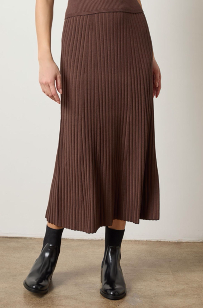 STRAIGHT RIB SKIRT