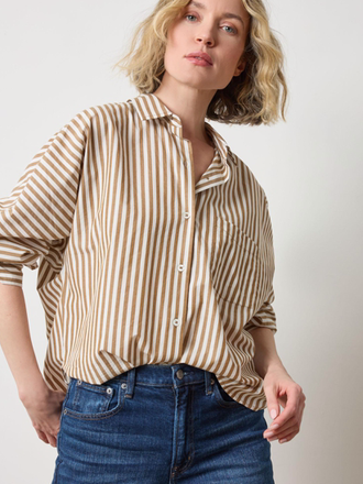 DOLMAN SLEEVE BUTTON DOWN SHIRT
