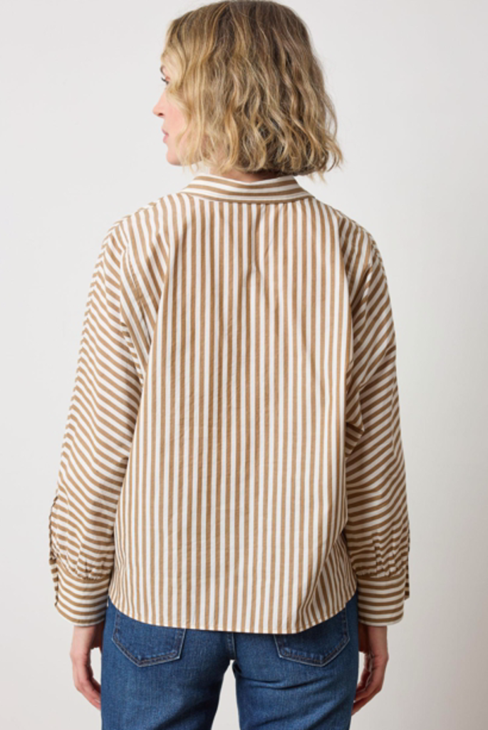 DOLMAN SLEEVE BUTTON DOWN SHIRT