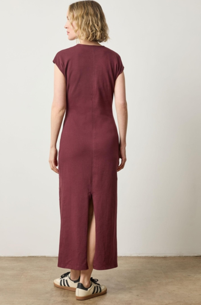 SIDE TUCK MAXI DRESS