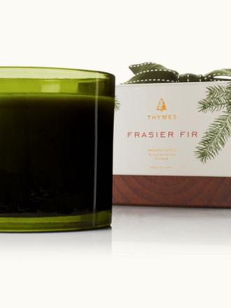 Frasier Fir 17oz Poured Candle, 3-wick, Green