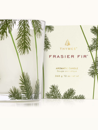 Frasier Fir Poured Candle, Pine Needle Design