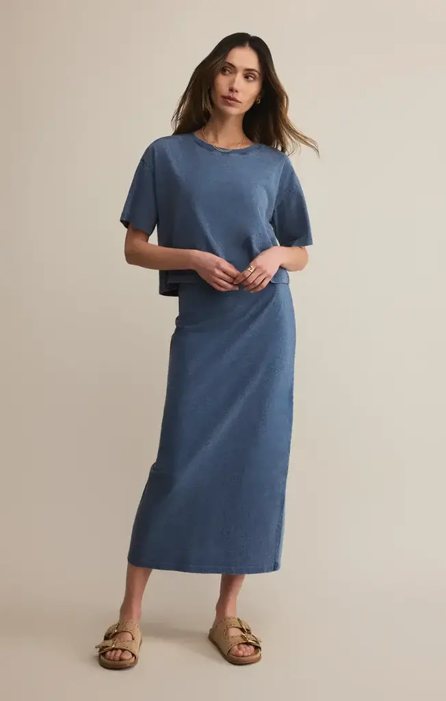 Z SUPPLY ON THE GO JERSEY DENIM TEE