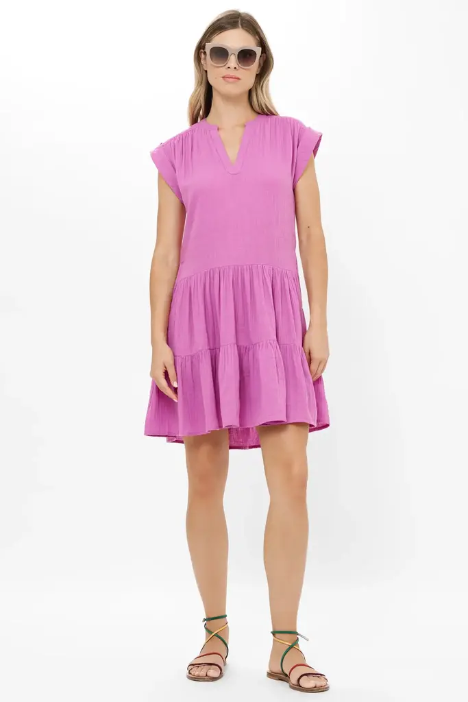 OLIPHANT ROLL SLEEVE DRESS