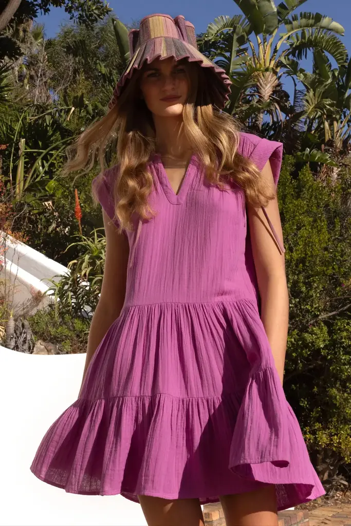 OLIPHANT ROLL SLEEVE DRESS