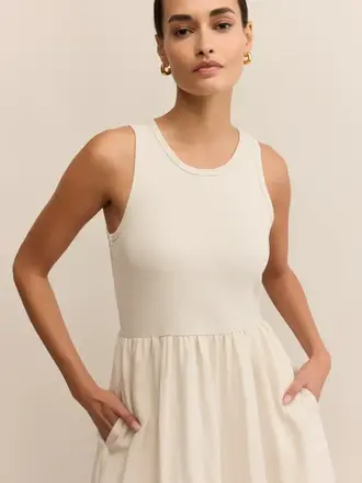 Z SUPPLY CHARLOTTE RIB MIDI DRESS