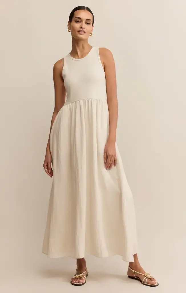 Z SUPPLY CHARLOTTE RIB MIDI DRESS