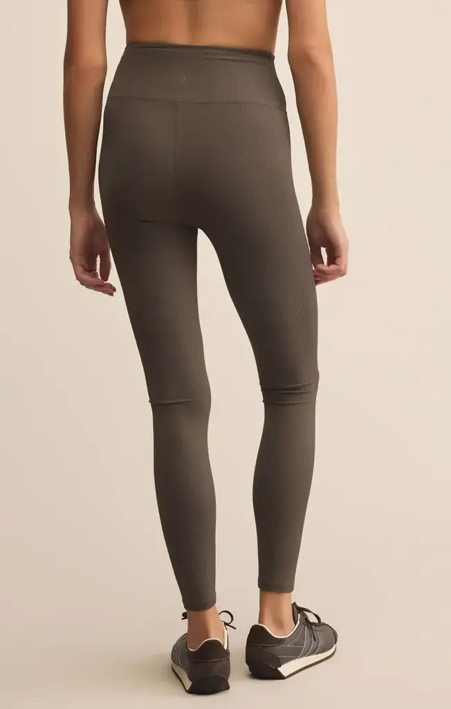 Z SUPPLY ACTIVE SPORTY RIBBED 7/8 LEGGING