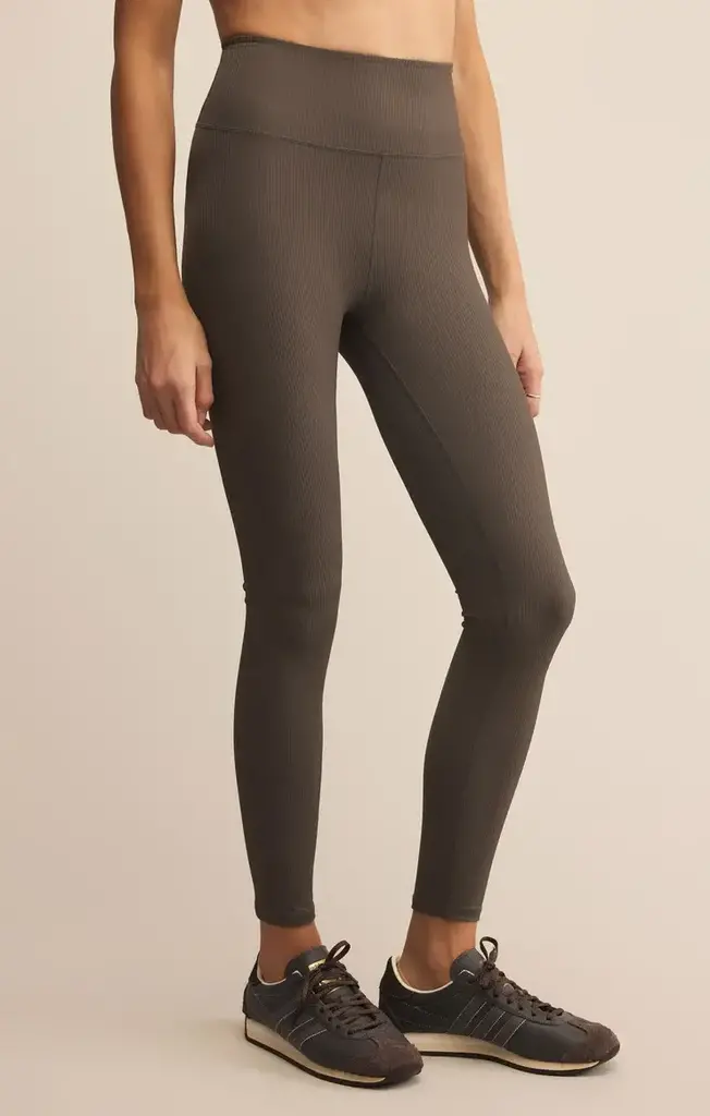 Z SUPPLY ACTIVE SPORTY RIBBED 7/8 LEGGING