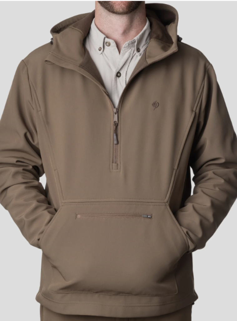 DUCK CAMP CONTACT SOFTSHELL HOODIE PIN OAK