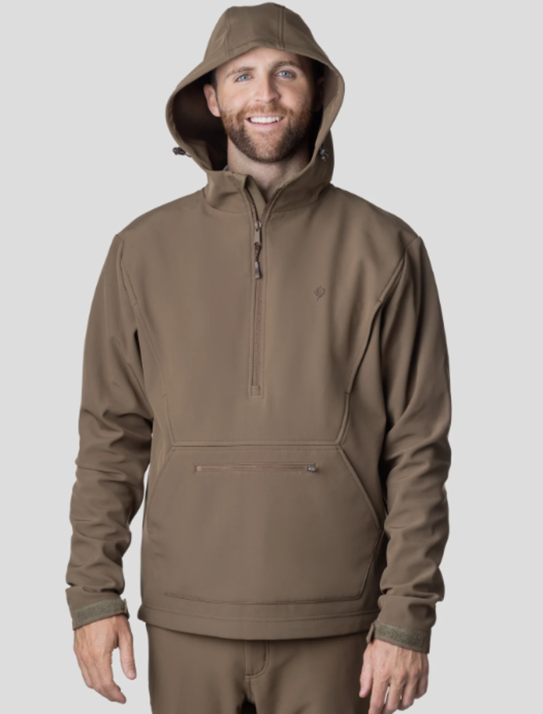 DUCK CAMP CONTACT SOFTSHELL HOODIE PIN OAK
