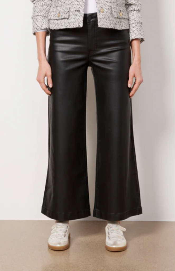 KUT MEG HIGH RISE COATED WIDE LEG