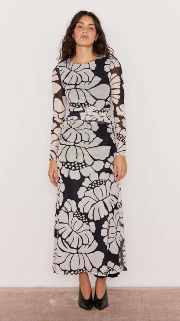 MINKPINK EDEN MESH MAXI DRESS