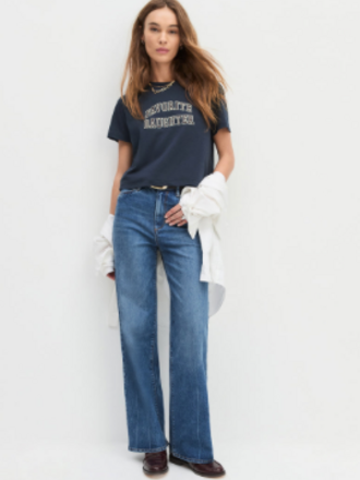 FAVORITE DAUGHTER FAVORITE DAUGHTER CROPPED COLLEGIATE TEE
