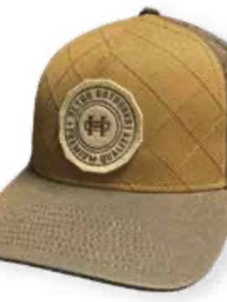 HEYBO CAMEL QUILTED ICON TRUCKER