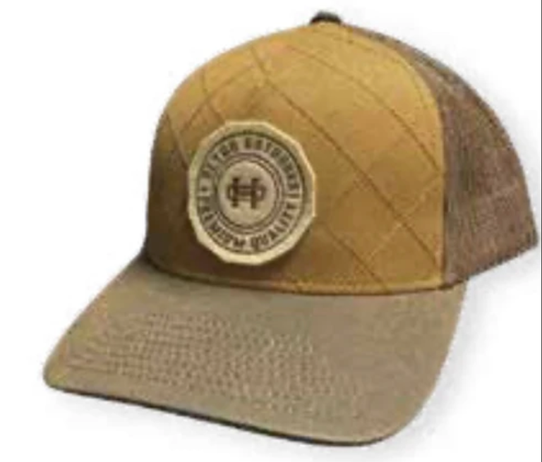 HEYBO CAMEL QUILTED ICON TRUCKER