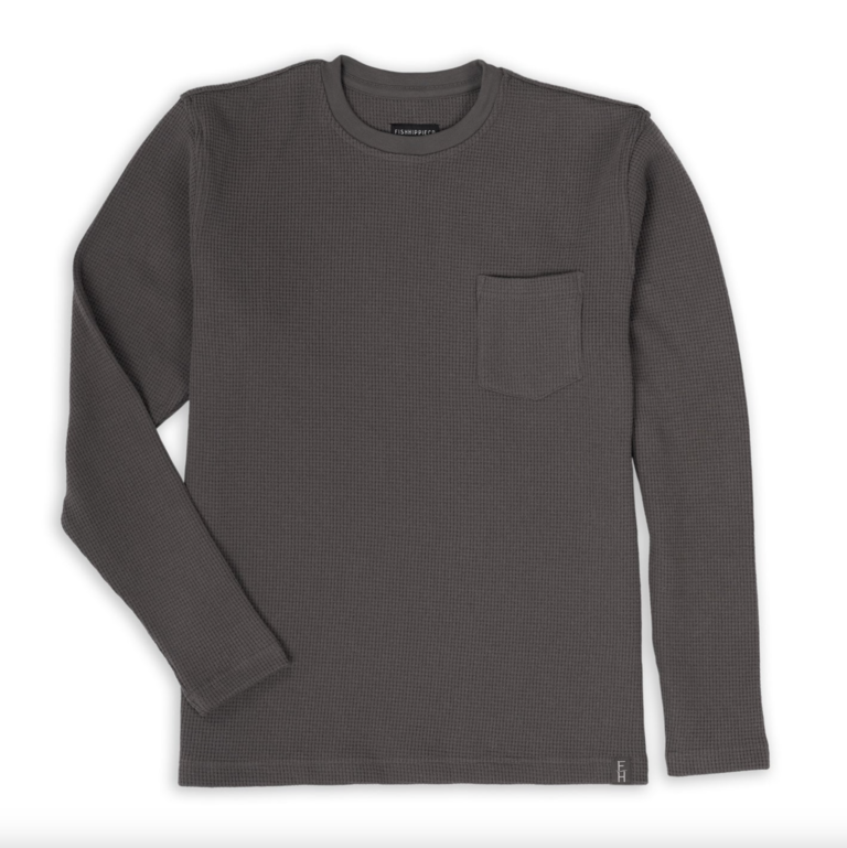 FISH HIPPIE BALAO LONG SLEEVE WAFFLE CREW