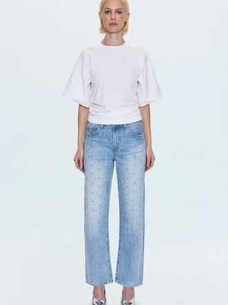 PISTOLA LEXI MID RISE BOWED STRAIGHT