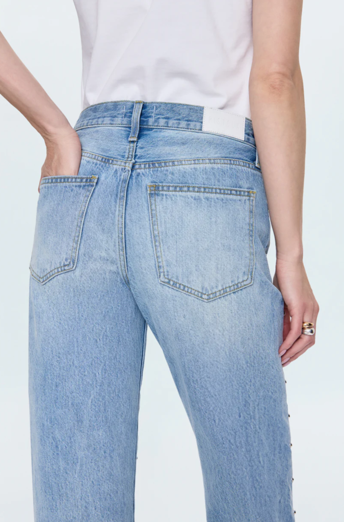 PISTOLA LEXI MID RISE BOWED STRAIGHT