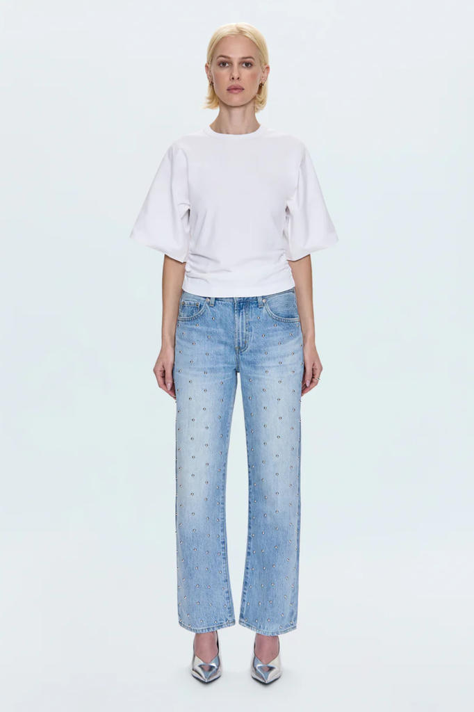 PISTOLA LEXI MID RISE BOWED STRAIGHT