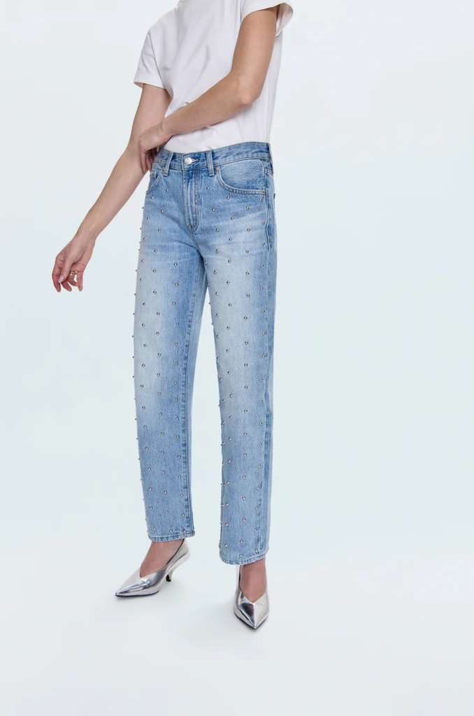 PISTOLA LEXI MID RISE BOWED STRAIGHT