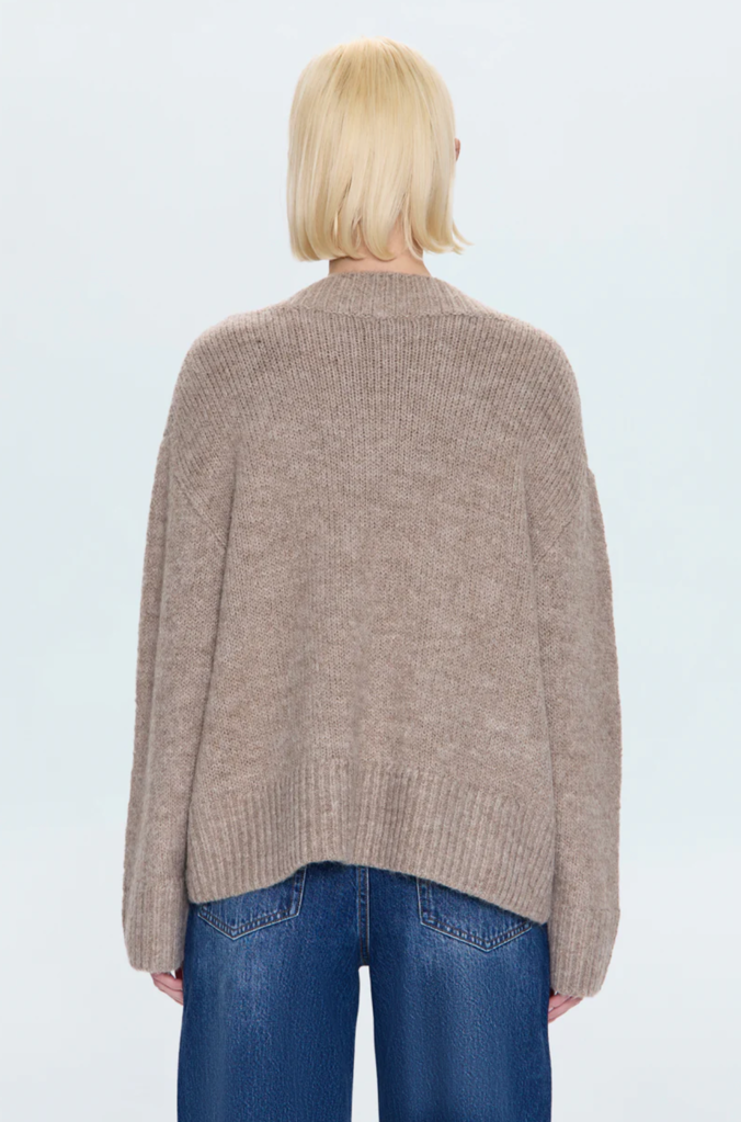 PISTOLA TALIA CHUNKY V-NECK LONG SLEEVE SWEATER