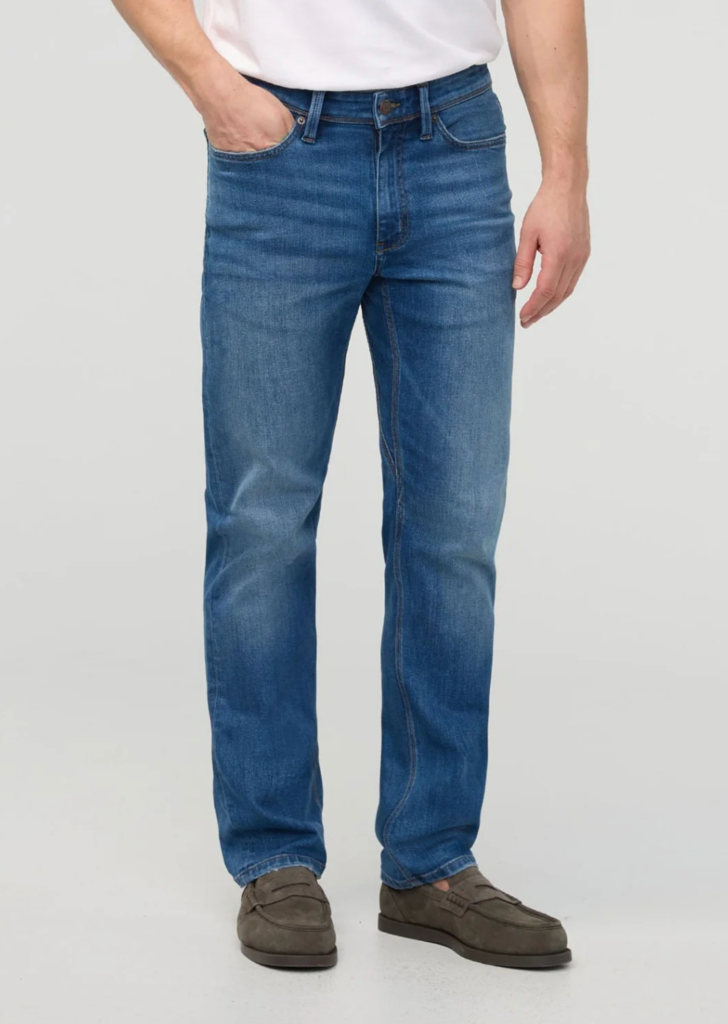 DU/ER PERFORMANCE DENIM+ STRAIGHT - ALPINE INDIGO