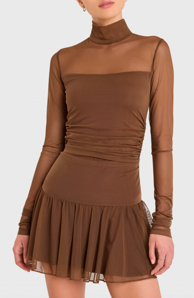 Amanda Uprichard RUMI DRESS MOCHA