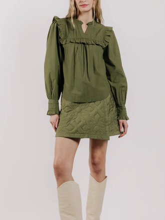 LOVE THE LABEL TALLUAH TOP OLIVE