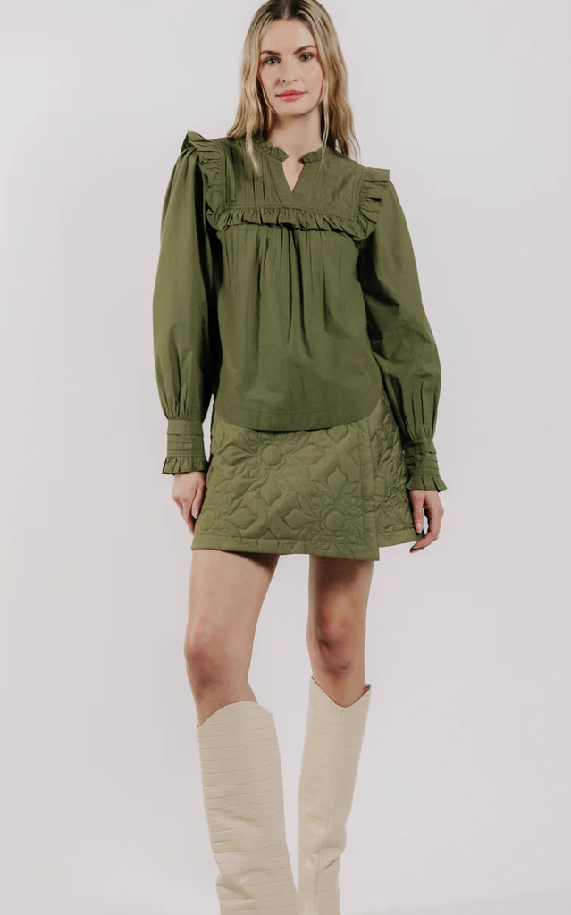 LOVE THE LABEL TALLUAH TOP OLIVE