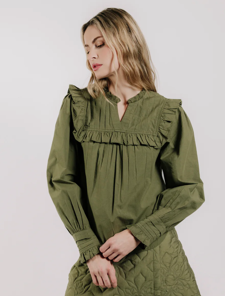 LOVE THE LABEL TALLUAH TOP OLIVE