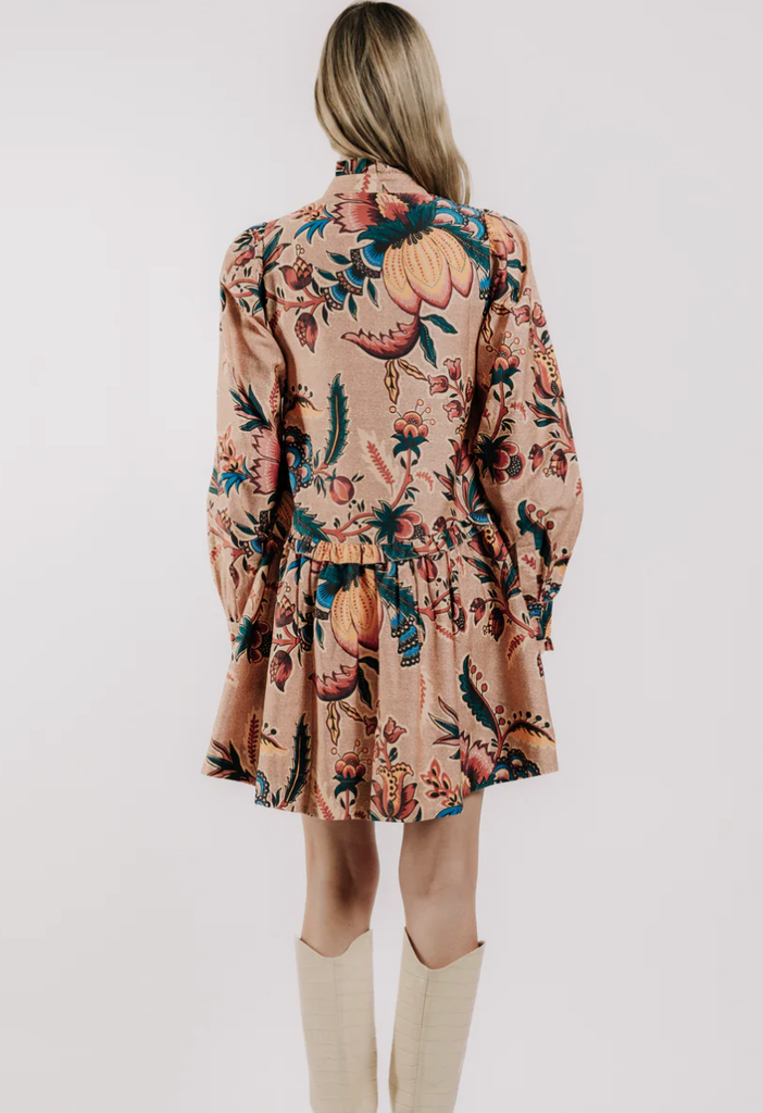 LOVE THE LABEL RUBITH MINI DRESS ASTER HARVEST