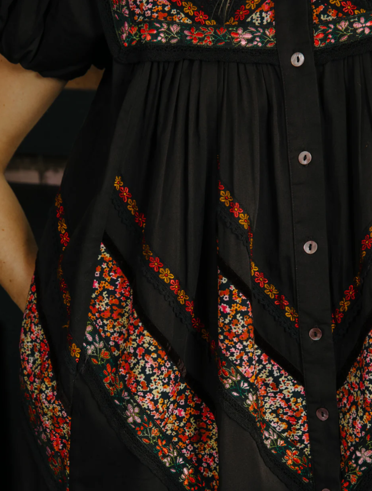LOVE THE LABEL MOLLY MINI DRESS BLACK