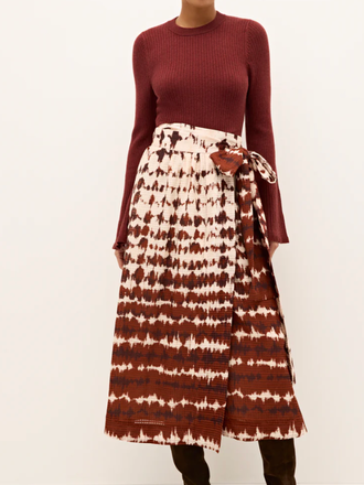 ESTINE WRAP SKIRT CATALONIA