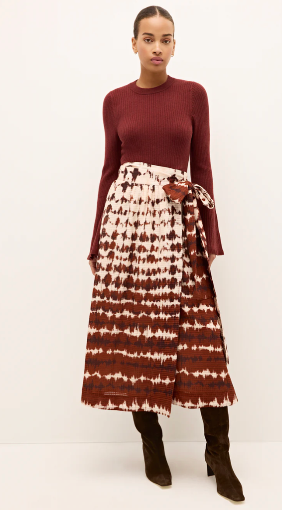 ESTINE WRAP SKIRT CATALONIA