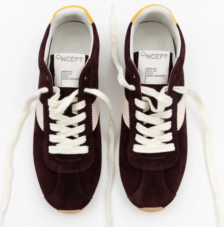 ONCEPT ESSEX SNEAKER ROYAL BURGUNDY VELOUR SUEDE