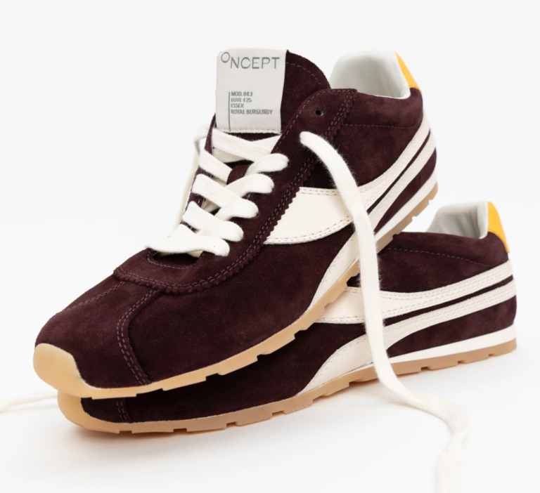 ONCEPT ESSEX SNEAKER ROYAL BURGUNDY VELOUR SUEDE