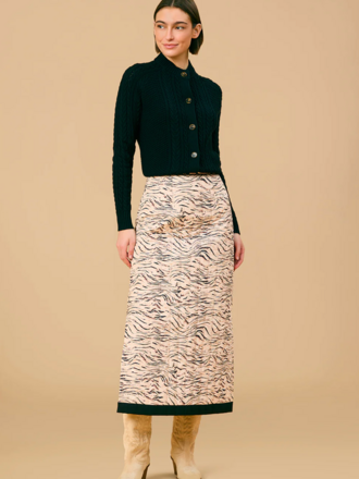 OLIVIA BY LIVRO HILA QUILTED MAXI SKIRT