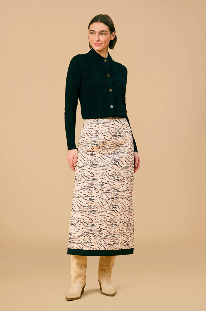 OLIVIA BY LIVRO HILA QUILTED MAXI SKIRT