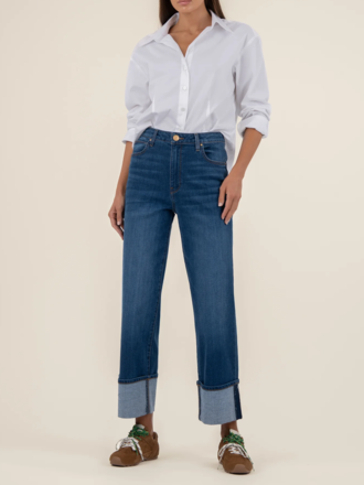 KUT SIENNA HIGH RISE STRAIGHT LEG