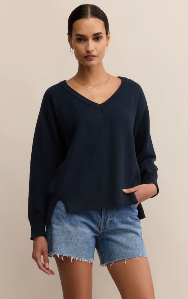 Z SUPPLY ALL AROUND V-NECK SWEATER
