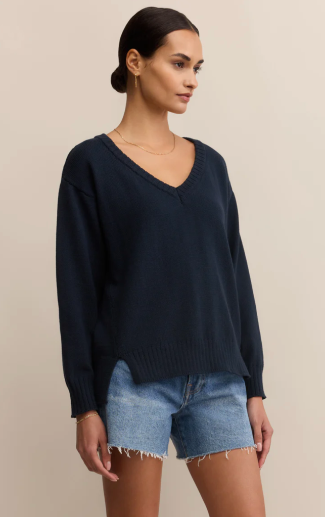 Z SUPPLY ALL AROUND V-NECK SWEATER