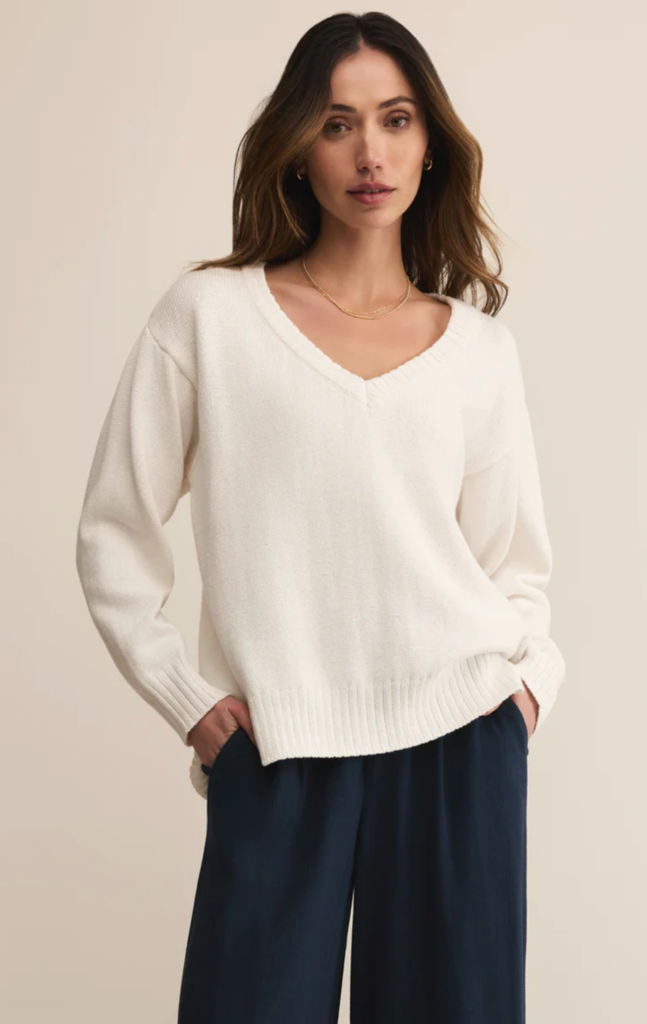 Z SUPPLY ALL AROUND V-NECK SWEATER