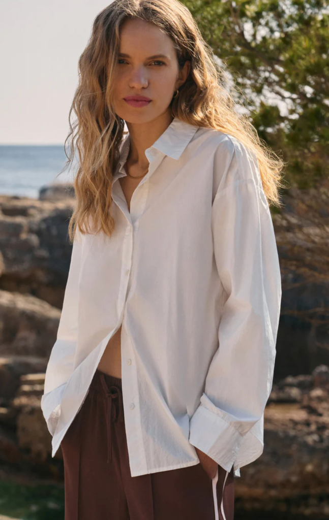 Z SUPPLY ELEVATED POPLIN BUTTON UP