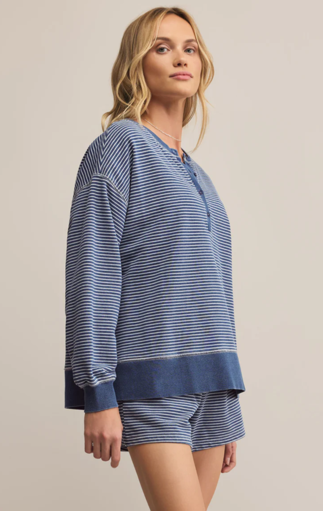 Z SUPPLY APOLLO STRIPED SWEATSHIRT