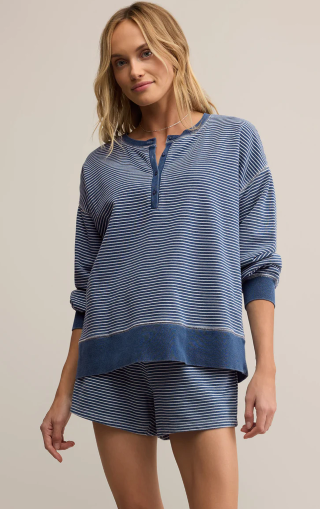 Z SUPPLY APOLLO STRIPED SWEATSHIRT