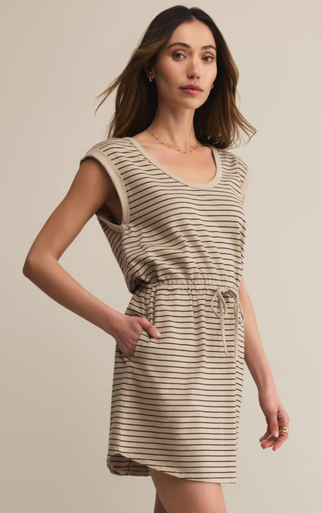 Z SUPPLY DAYSHIFT STRIPED MINI DRESS