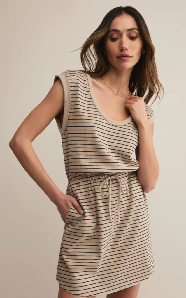 Z SUPPLY DAYSHIFT STRIPED MINI DRESS